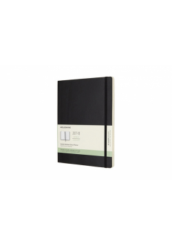 Kalendarz tygodniowy Moleskine 18M XL, miękka oprawa, czarny