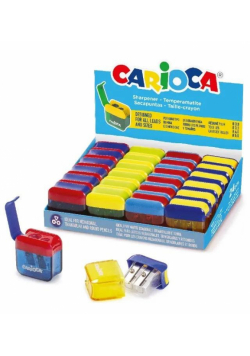 Temperówka podwójna z pojemnikiem mix CARIOCA