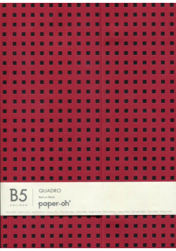 Notatnik B5 Red on Black