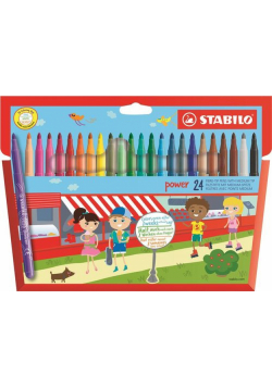 Flamastry Stabilo Power 24 sztuki