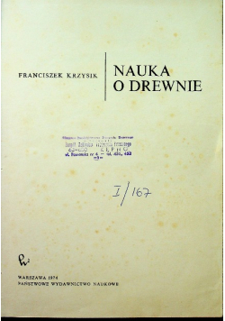 Nauka o drewnie