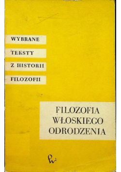 Filozofia włoskiego Odrodzenia