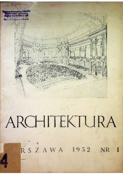 Architektura Nr 1 / 1952