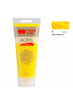 Farba akrylowa Studio 200 ml żółty kadmowy Happy Color