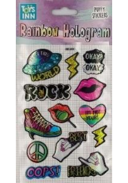 Naklejki rainbow hologram - Rock STnux