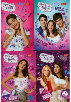 Brulion A6 Disney Violetta w kratkę mix