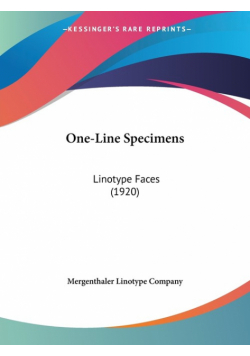 One-Line Specimens