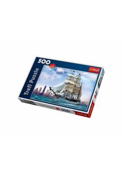 Puzzle Żaglowiec na tle Chicago 500