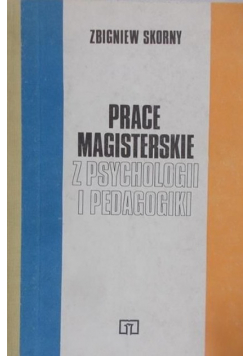 Prace magisterskie z psychologii i pedagogiki