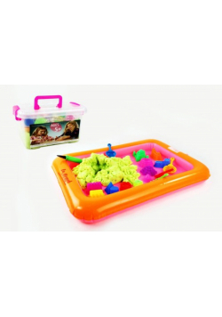 Piasek kinetyczny w wiaderku 1kg foremki