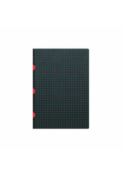 Notatnik A5 Cahier Circulo Black on Red