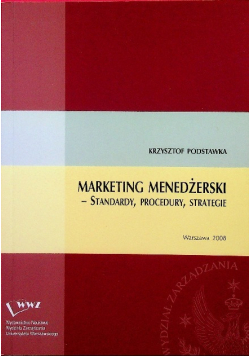 Marketing menedżerski standardy procedury strategie