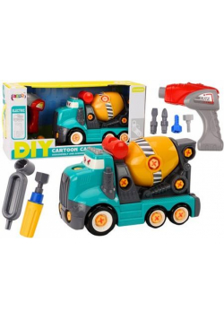 Betoniarka kreskówkowa do skręcania DIY turkusowa
