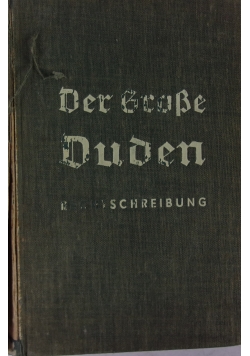 Der Grosse Duden, 1934 r.