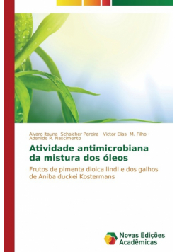 Atividade antimicrobiana da mistura dos óleos