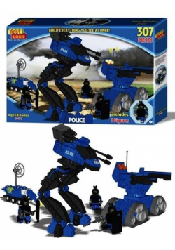 Klocki Robo policja Town 299 elementów