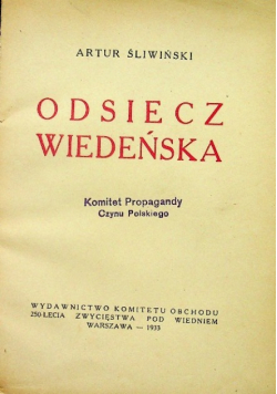Odsiecz wiedeńska 1933 r.