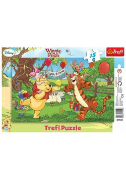 Puzzle ramkowe15 Urodziny Kubusia Puchatka