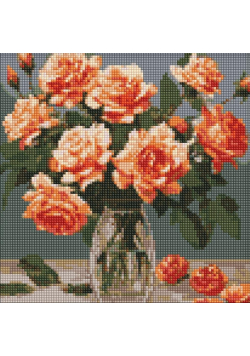 Diamentowa mozaika - Elegancki bukiet 30x30cm