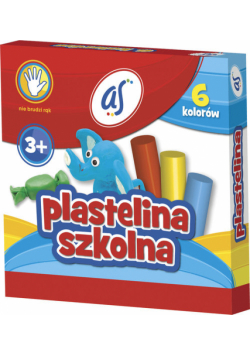 Plastelina szkolna AS 6 kolorów