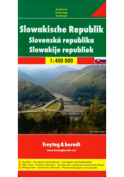 Słowacja mapa drogowa 1:400 000