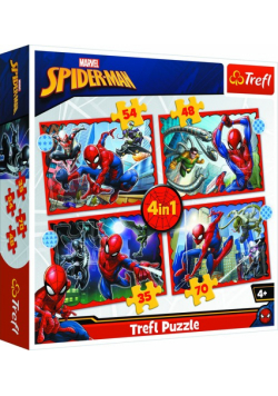 Puzzle 4w1 Bohaterski Spider-Man