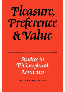 Pleasure, Preference and Value