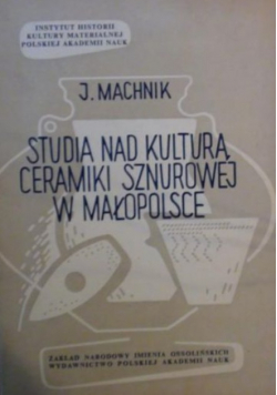 Studia nad kulturą ceramiki sznurowej w Małopolsce