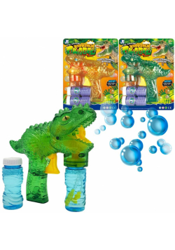 Pistolet dinozaur na bańki na baterie