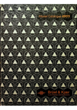 Bruel and Kjaer catalogue 1977