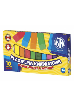 Plastelina kwadratowa 10 kolorów