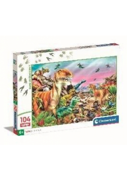 Puzzle 104 Super Kolor Land of Dinosaurus