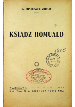 Ksiądz Romuald 1935r.