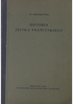 Historia języka Francuskiego