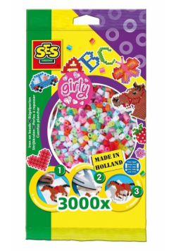 Koraliki do prasowanek - 3000 sztuk neonowe