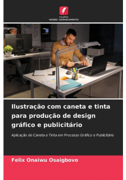 Ilustração com caneta e tinta para produção de design gráfico e publicitário