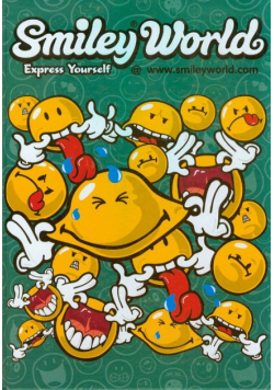 Brulion A4 w kratkę 96 kartek Smiley World ciemna zieleń