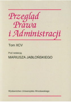 Przegląd Prawa i Administracji, tom 95