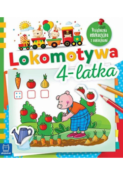 Lokomotywa 4-latka Książeczka edukacyjna z naklejkami