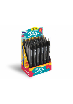 Display Długopis żelowy QUICK DRY czarny 24 szt. 6001211