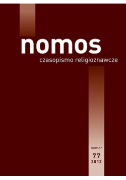 Nomos Czasopismo religioznawcze 77/2012