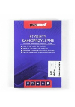 Etykiety samoprzylepne A4/100K 8x105x74mm
