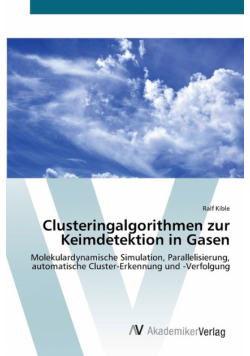 Clusteringalgorithmen zur Keimdetektion in Gasen