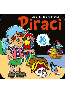 Piraci naklej koloruj