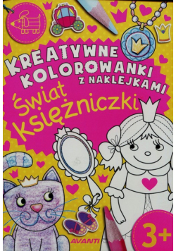 Kreatywne kolorowanki z naklejkami Księżniczki