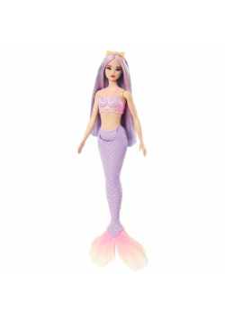 Barbie Lalka Syrenka Fioletowy ogon HRR06