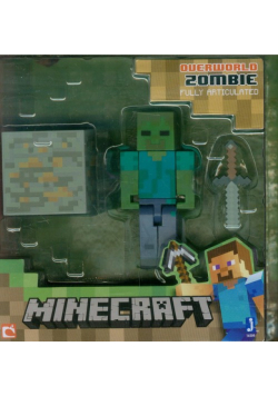 Minecraft Figurka Zombie + akcesoria