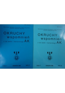 Okruchy wspomnień ,Nr.25,27