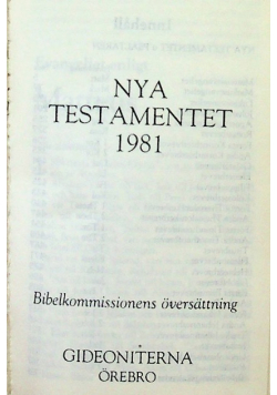 Nya testamentet 1981