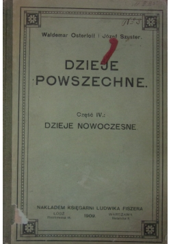 Dzieje powszechne, część IV, 1909 r.